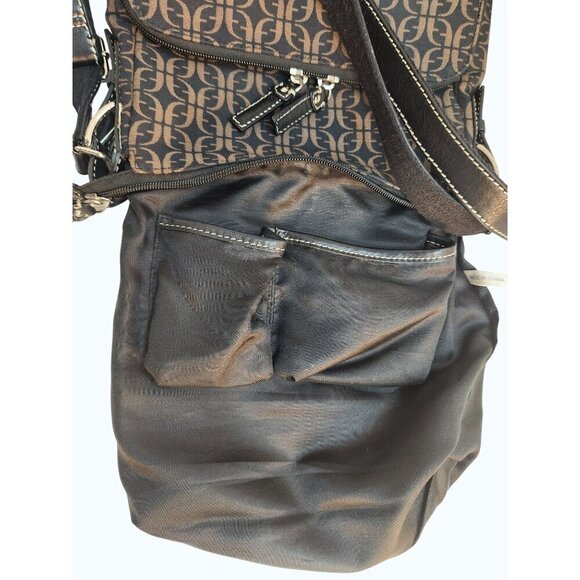 Fossil Monogram Crossbody Shoulder Bag With Adjustable Strap & Multiple Compartm - Picture 8 of 16